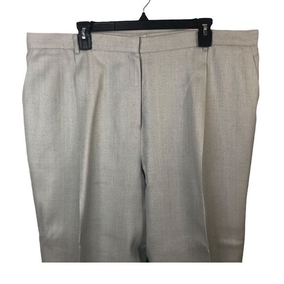 Neiman Marcus Silk Dress Pants Plus Size Fully Lined Ice Blue Grey Size 24 - Picture 5 of 12
